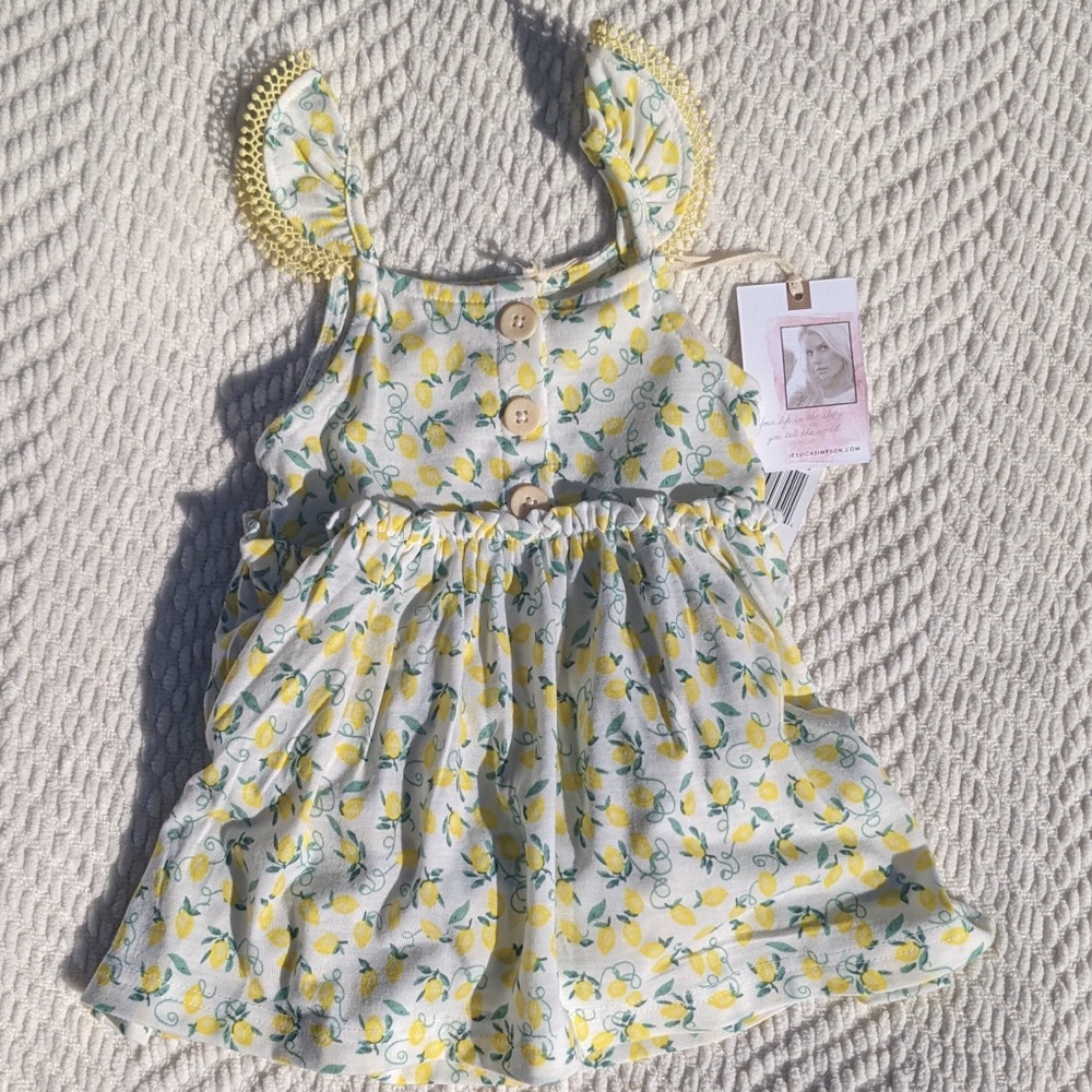 New! Jessica Simpson lemon sun dress